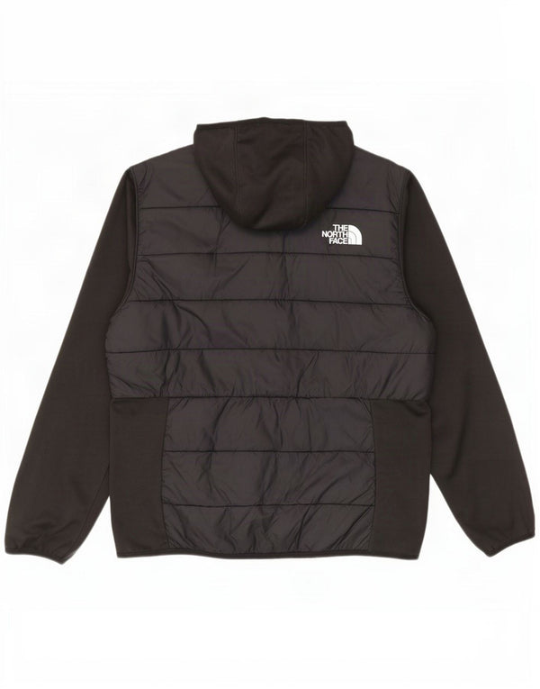 Jaqueta masculina acolchoada com capuz The North Face grande preta