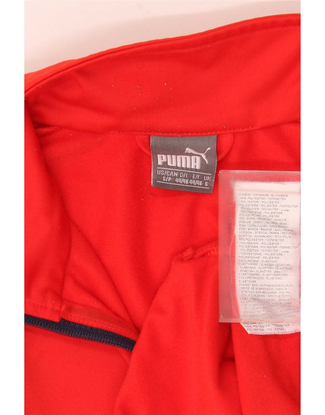 Puma Mens Tracksuit Top Jacket Pequeno Poliéster Vermelho