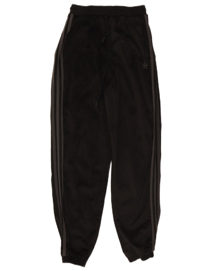 Adidas Womens Tracksuit Calças Joggers UK 8 Pequeno Poliéster Preto