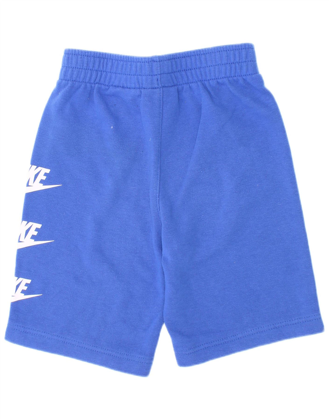 Shorts esportivos gráficos Nike Boys 6-7 anos grandes de algodão azul