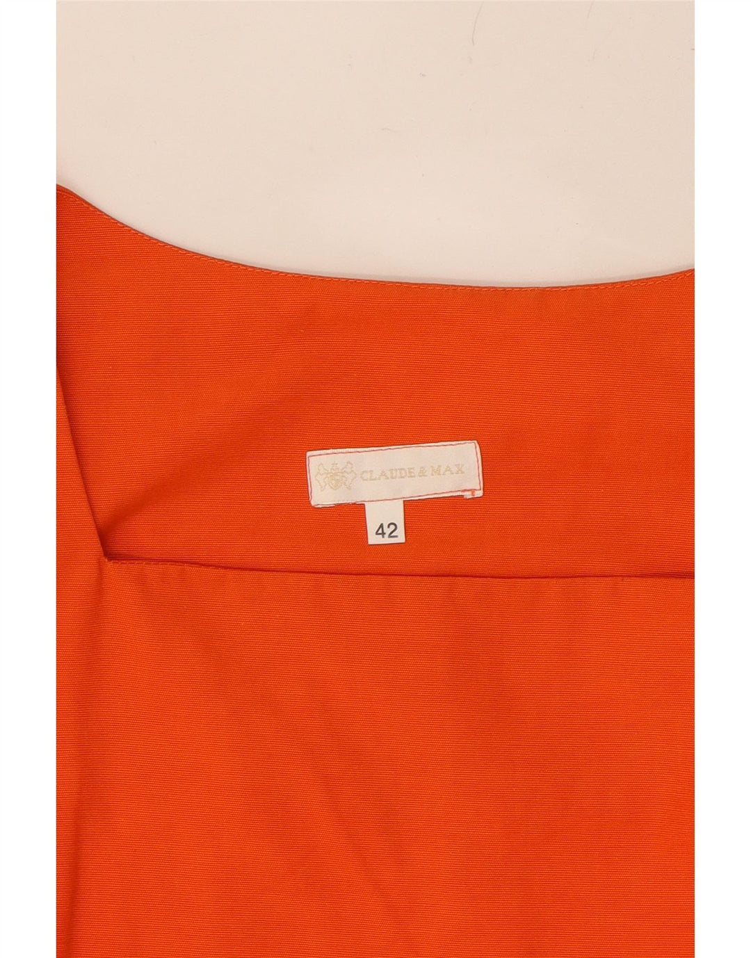 VINTAGE Womens A-Line Dress IT 42 Medium Orange Vintage Vintage and Second-Hand Vintage from Messina Hembry 