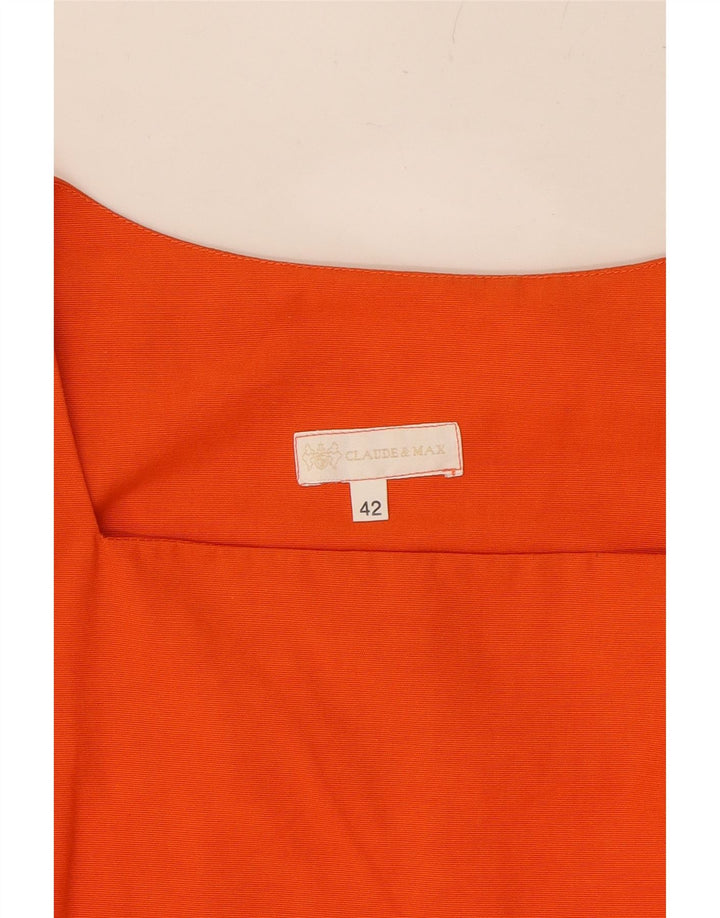 VINTAGE Womens A-Line Dress IT 42 Medium Orange Vintage Vintage and Second-Hand Vintage from Messina Hembry 