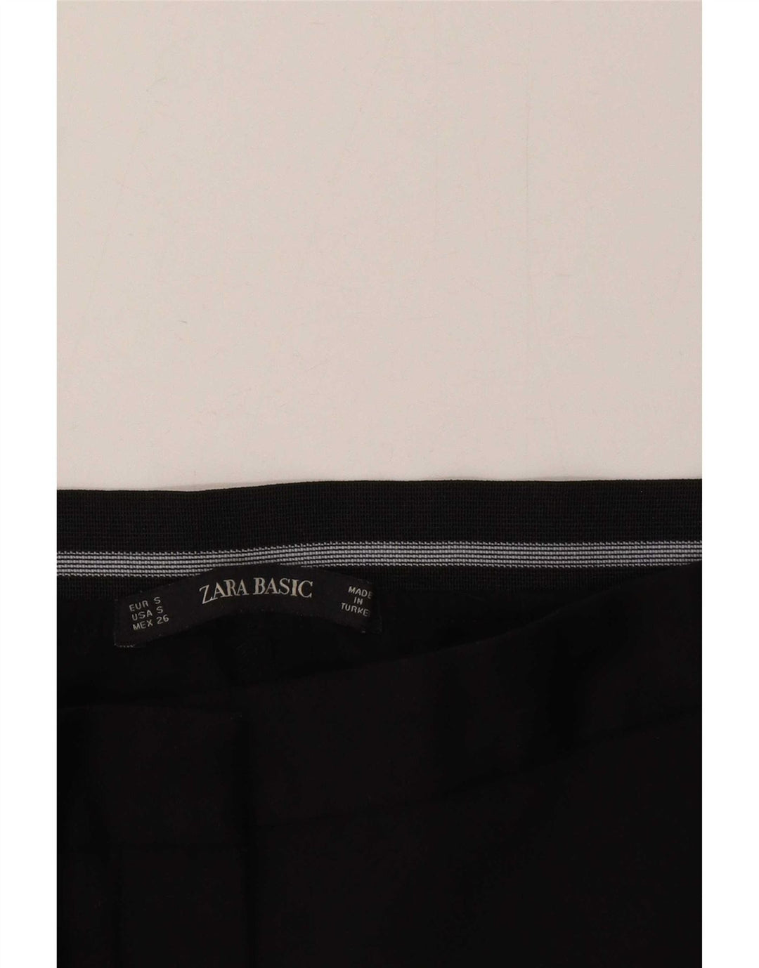 Zara Calça Chino Feminina Slim Pequena W26 L26 Preta