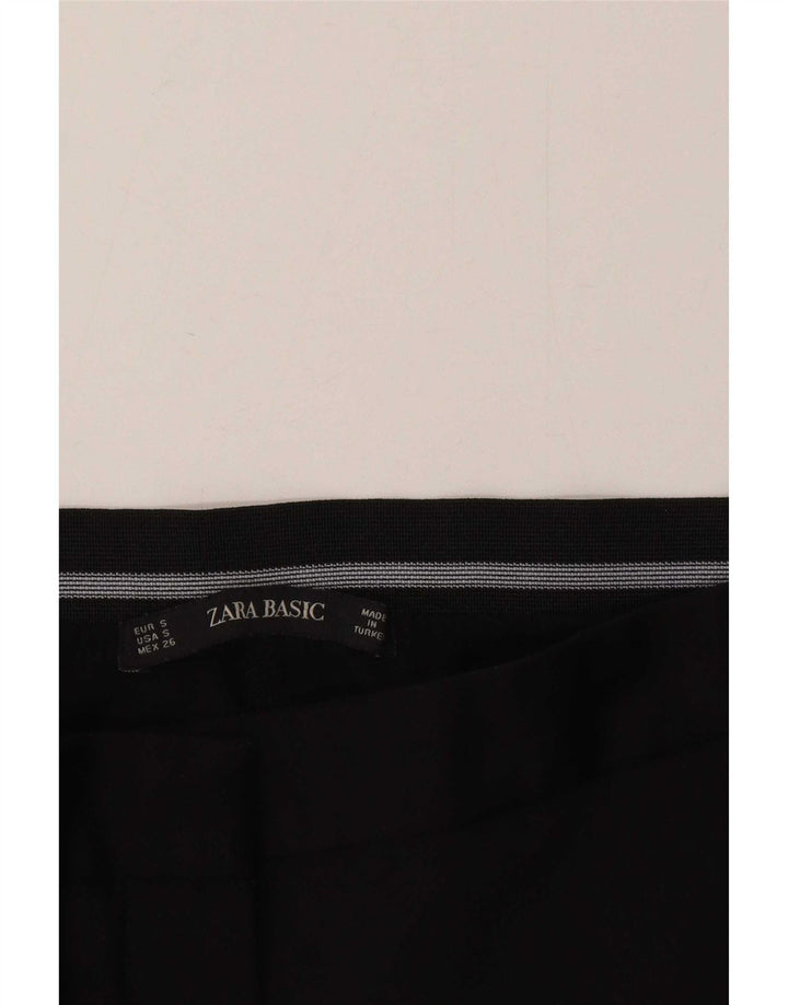 Zara Calça Chino Feminina Slim Pequena W26 L26 Preta