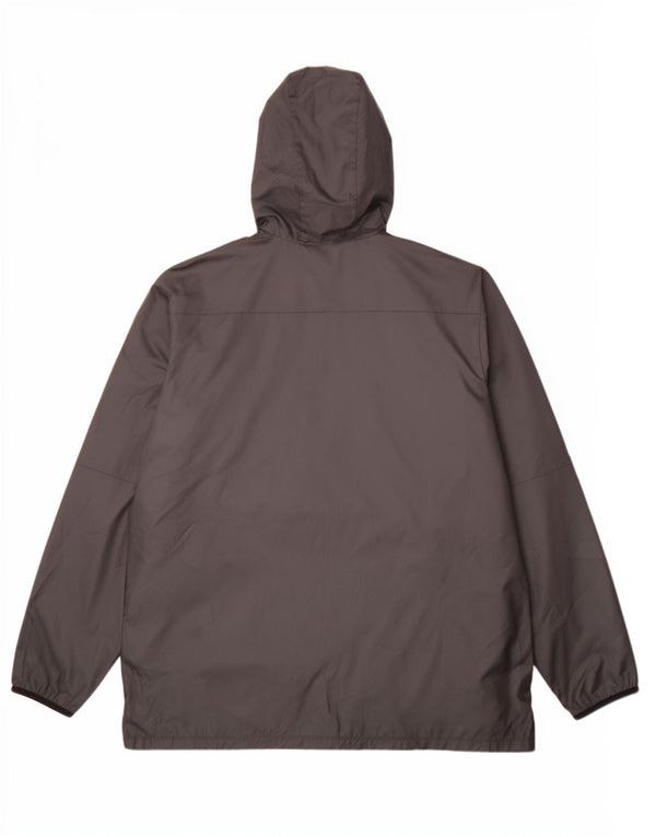 Jaqueta de chuva masculina Nike Graphic com capuz UK 42 XL poliéster preto