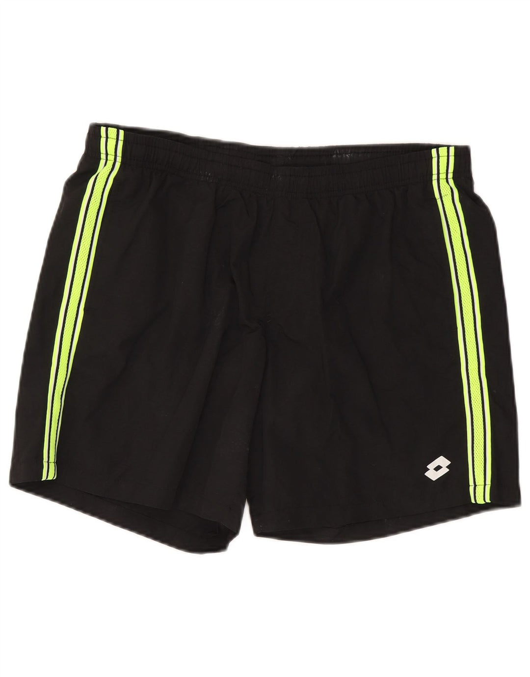 Shorts esportivos masculinos Lotto grandes pretos