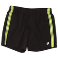 Shorts esportivos masculinos Lotto grandes pretos