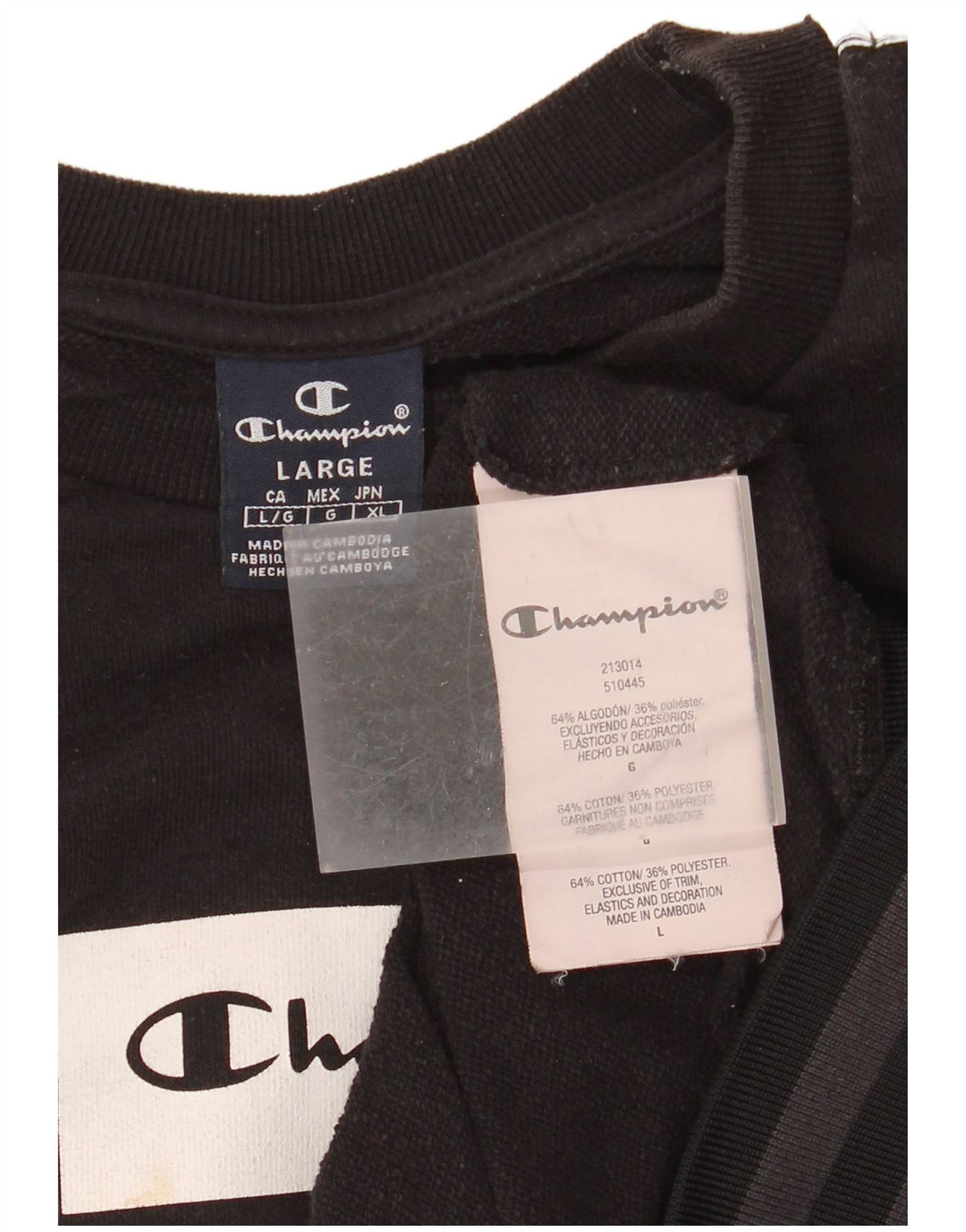 Champion moletom gráfico masculino jumper grande preto colorblock algodão