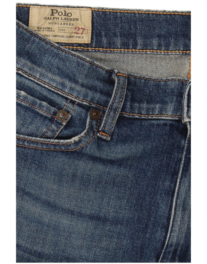 POLO RALPH LAUREN Jeans skinny feminino W27 L27 algodão azul
