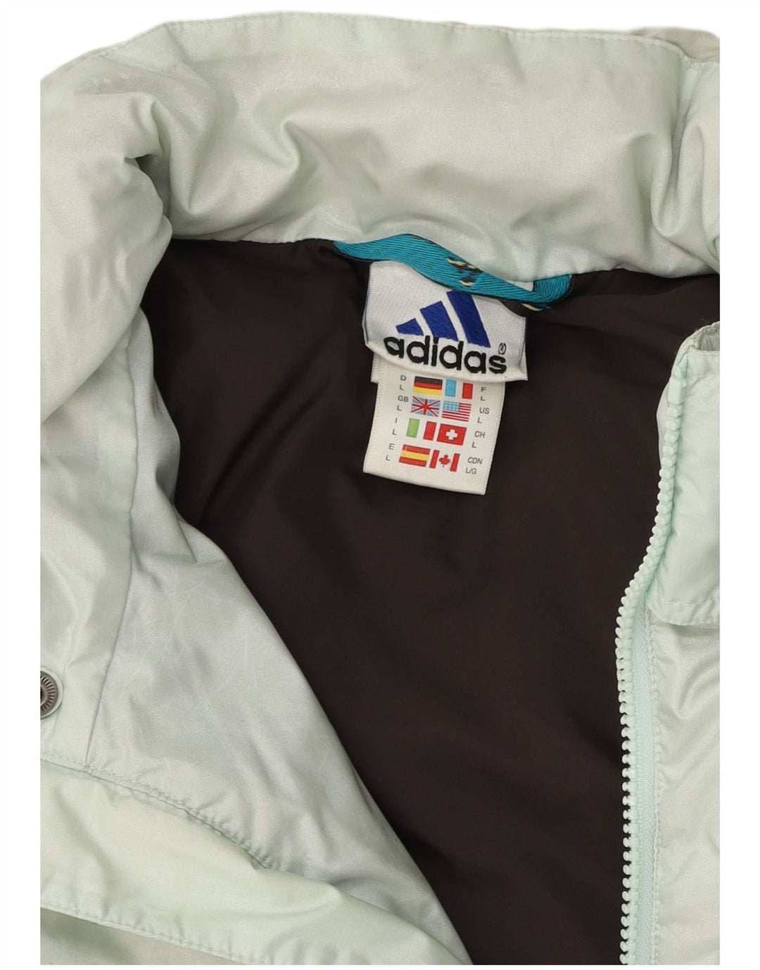 Jaqueta Adidas Masculina Graphic Padded UK 40 Grande Azul Poliéster