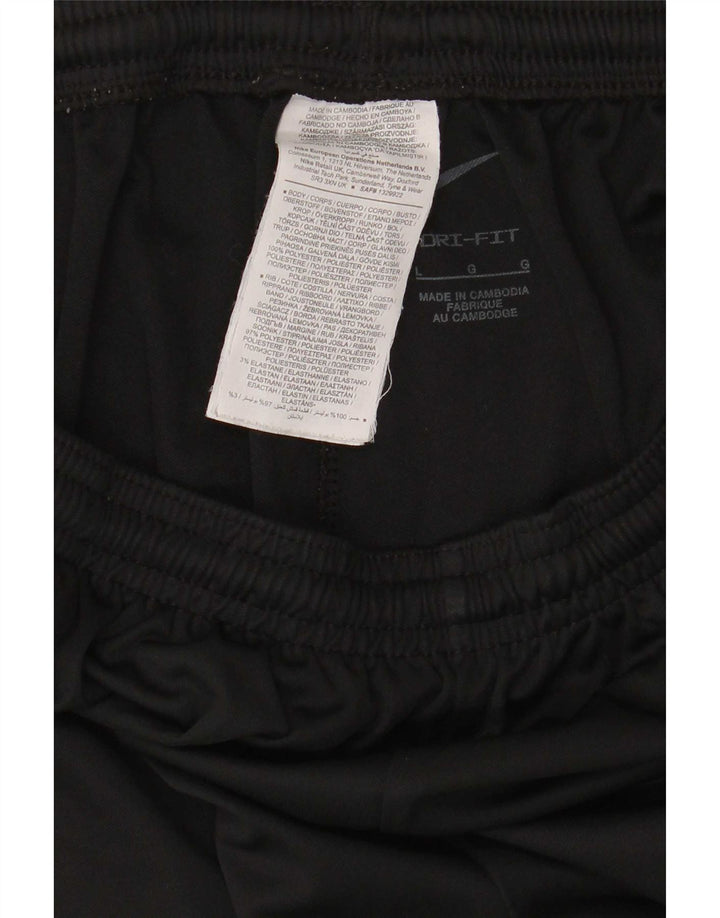 Calça de treino masculina Nike Dri Fit grande poliéster preto