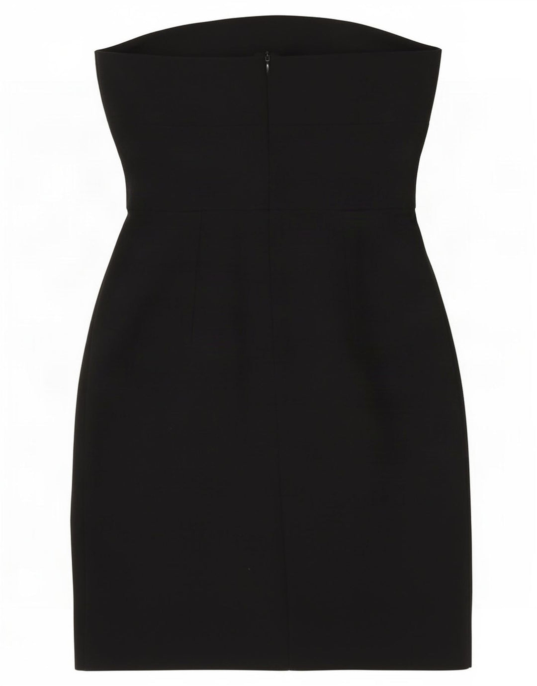 Vestido sem alças feminino Zara Reino Unido 8 pequeno poliéster preto