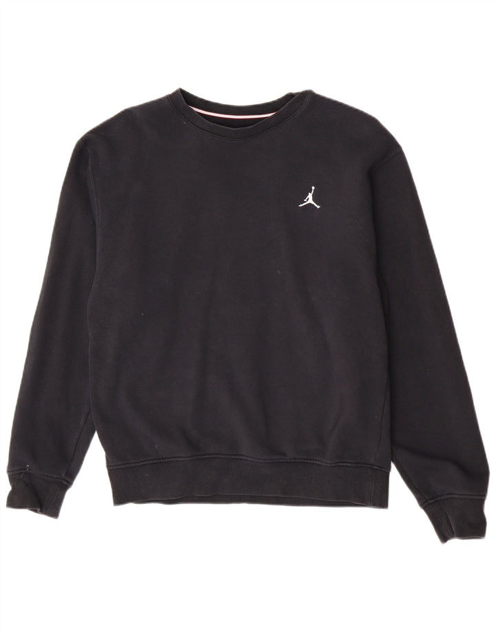 Jordan moletom masculino jumper pequeno algodão preto