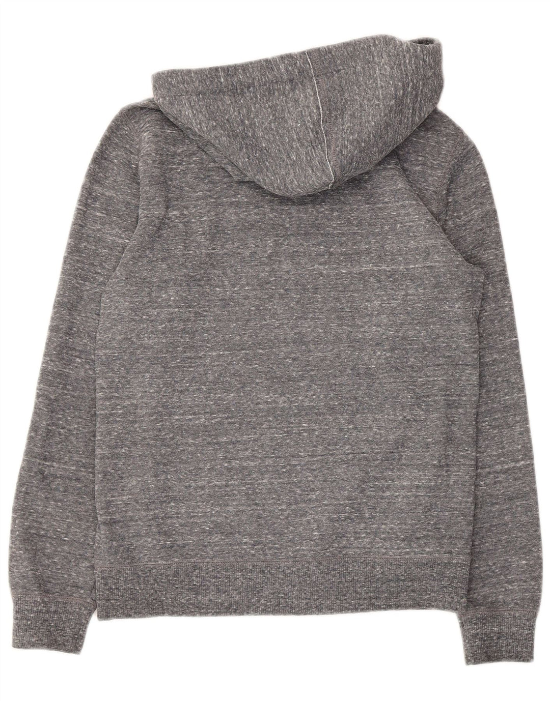 Jumper feminino com capuz gráfico Champion UK 12 poliéster manchado cinza médio