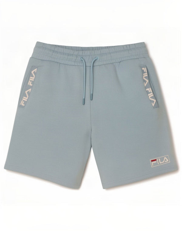 Fila Mens Graphic Sport Shorts Médio Azul Algodão