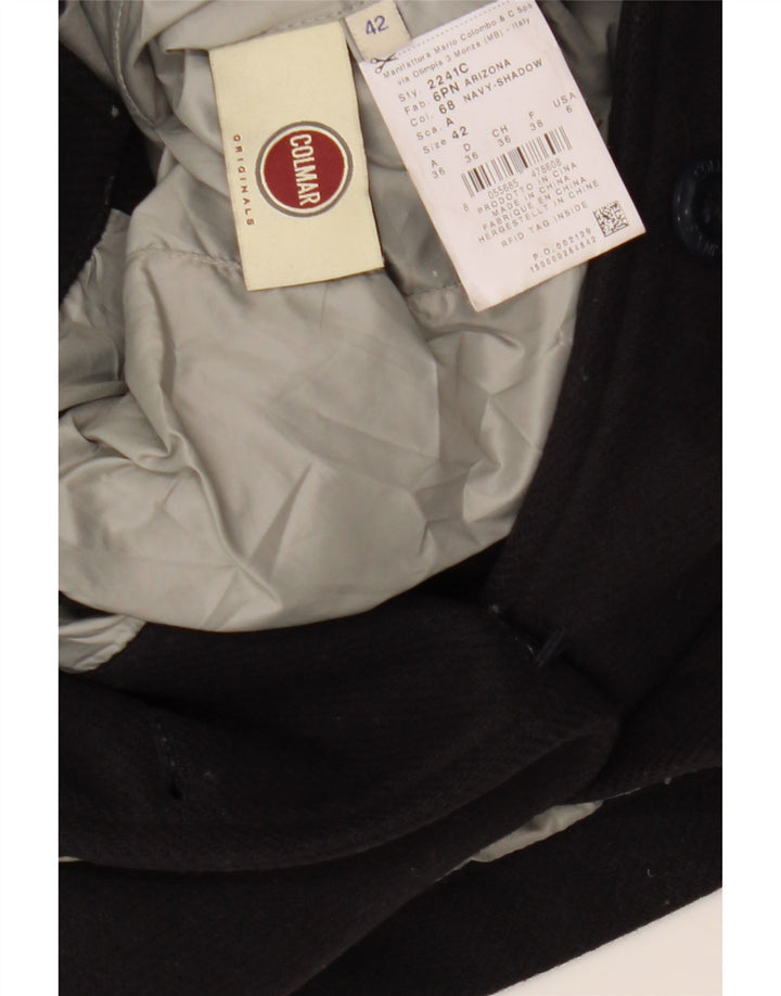 Sobretudo feminino COLMAR IT 42 pequeno lã azul marinho