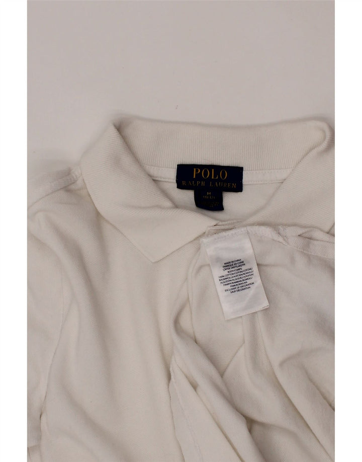 POLO RALPH LAUREN Camisa polo masculina gráfica 10-11 anos médio branco