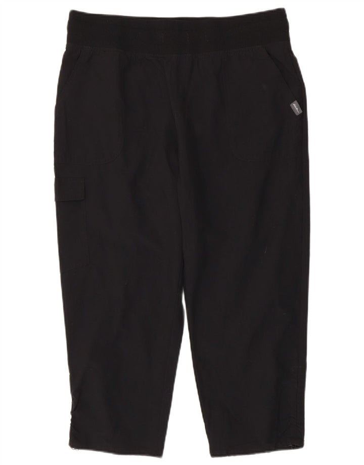 EDDIE BAUER Calça feminina reta cargo capri média W30 L22 preta