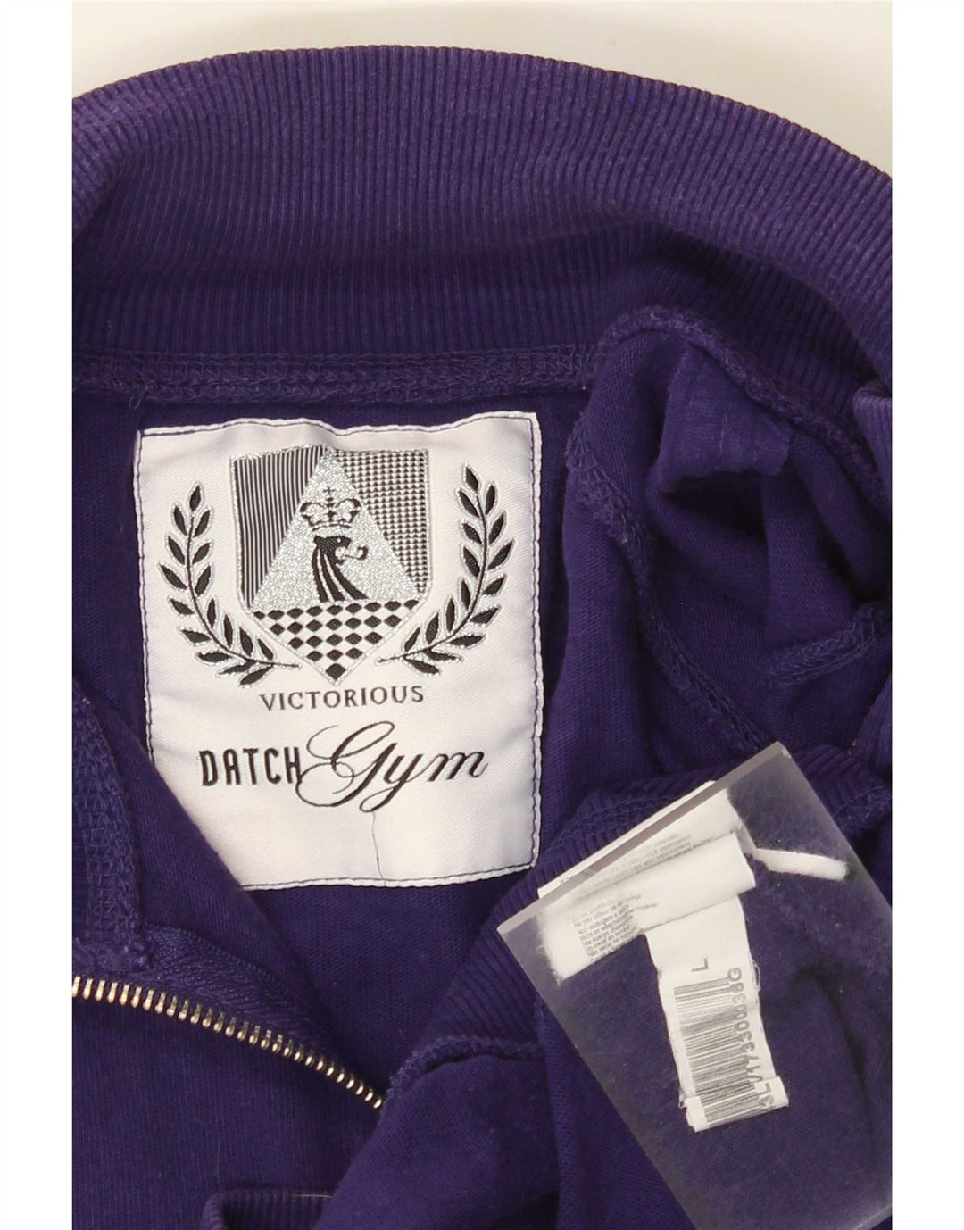 Jaqueta masculina de agasalho gráfico Datch de algodão roxo grande