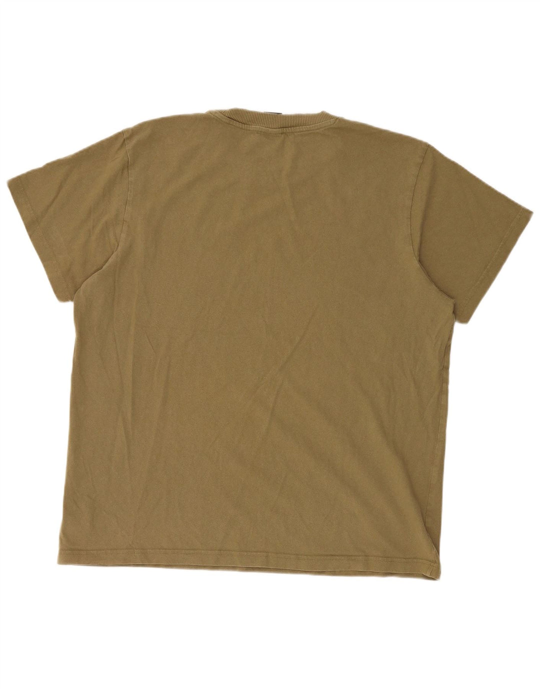 Camiseta masculina G-Star Top grande de algodão cáqui
