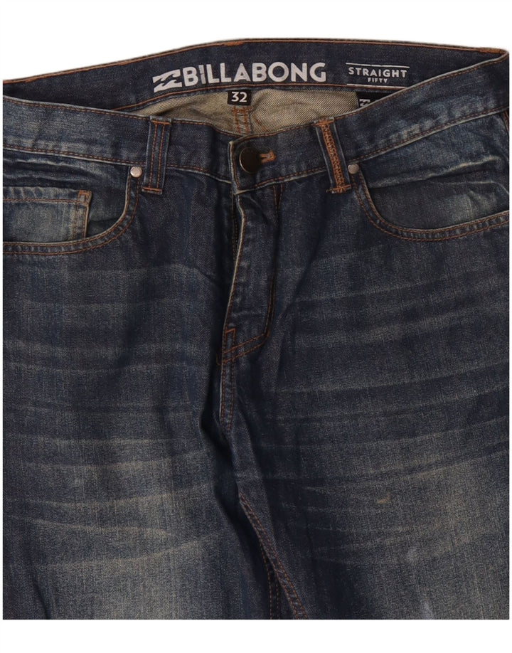 Calça jeans reta masculina Billabong W32 L32 algodão azul