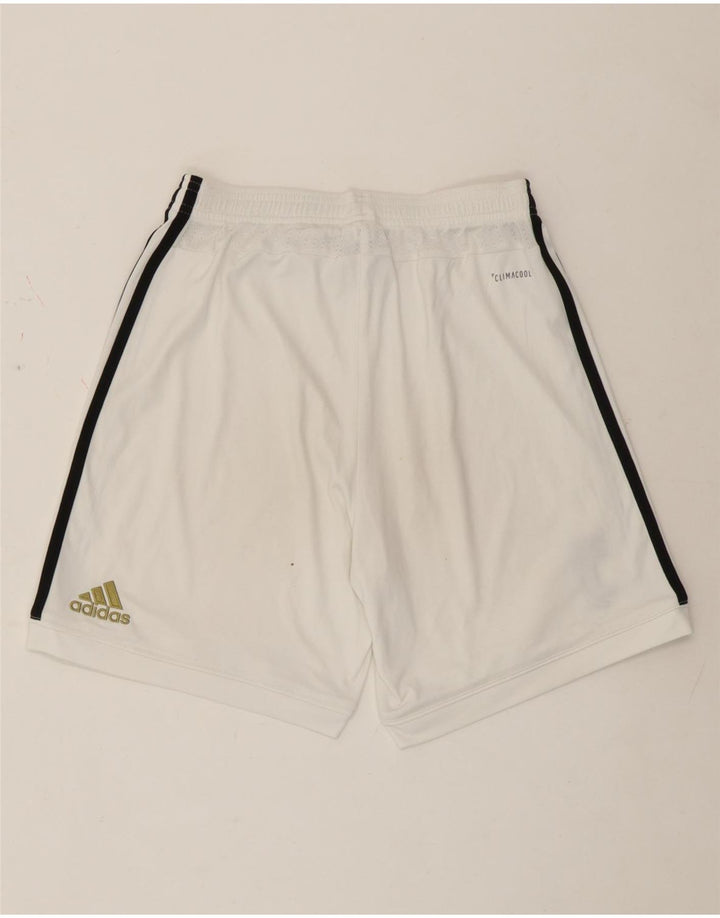 Adidas Womens Juventus Sport Shorts UK 8 Pequeno Poliéster Branco