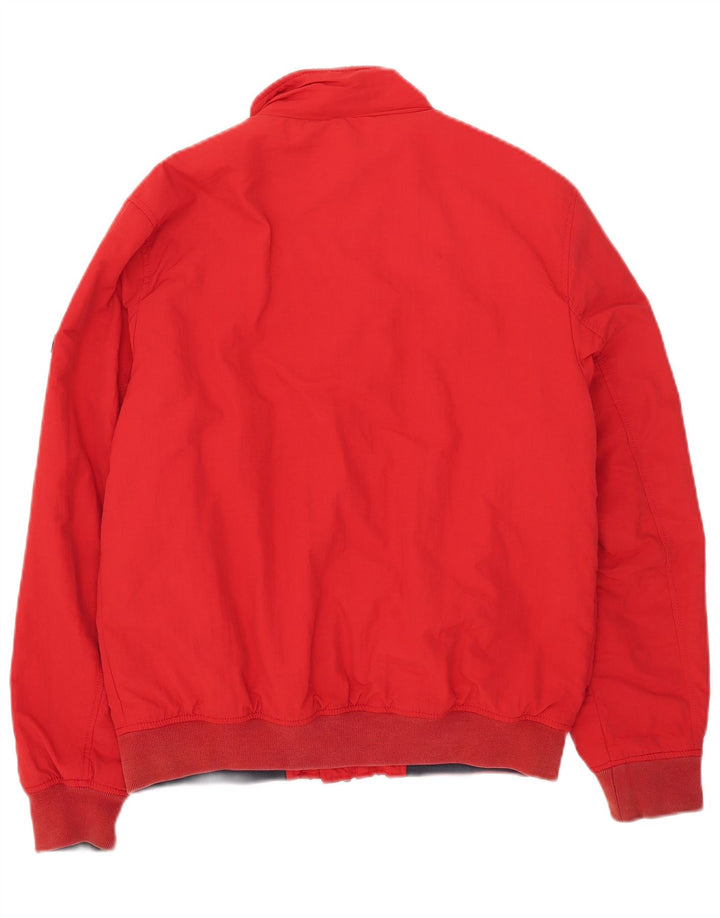 Jaqueta bomber masculina Tommy Hilfiger UK 36 pequena poliamida vermelha