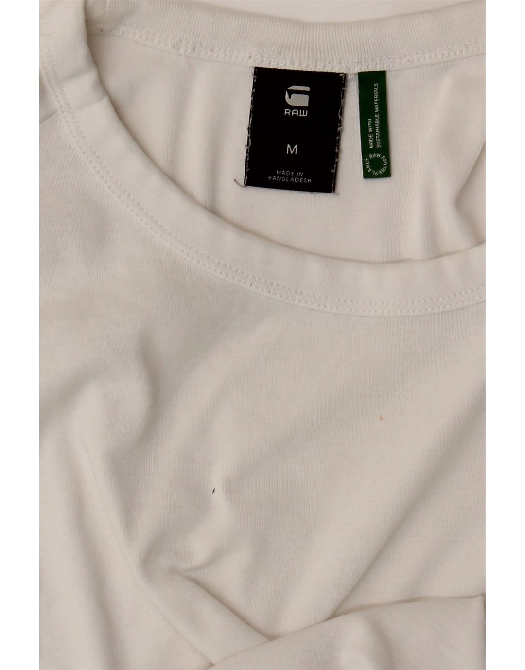G-STAR Womens T-Shirt Top UK 12 Medium White Vintage G-Star and Second-Hand G-Star from Messina Hembry 