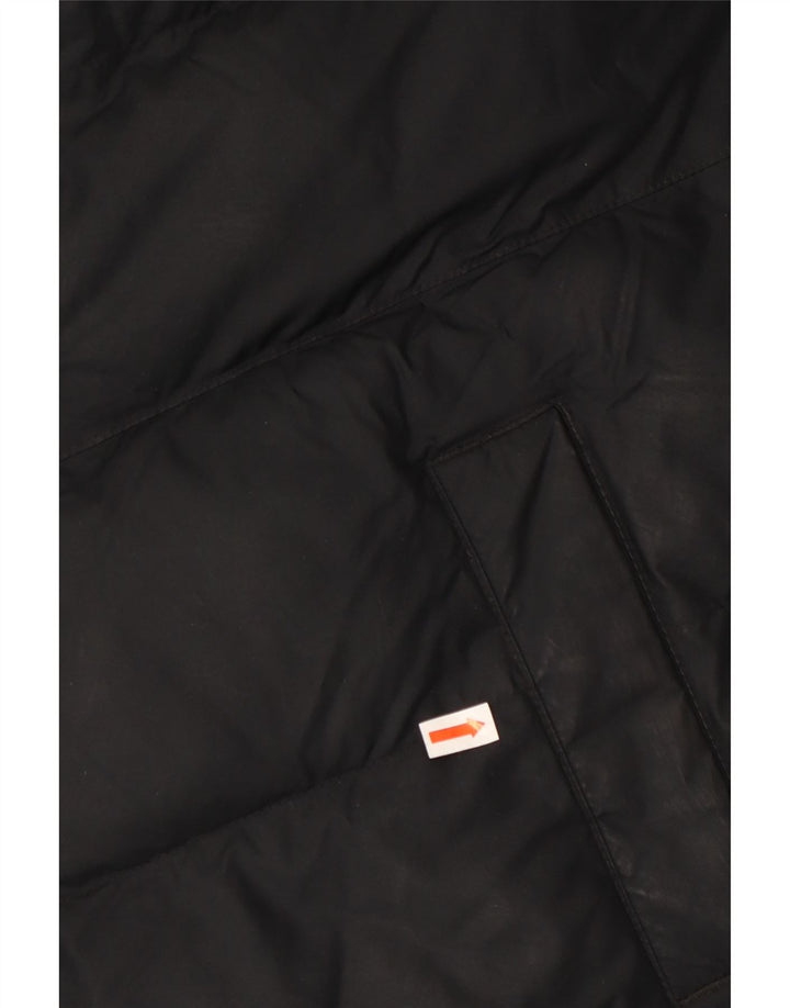 Jaqueta acolchoada com capuz para meninos NIKE 13-14 anos XL preto poliéster