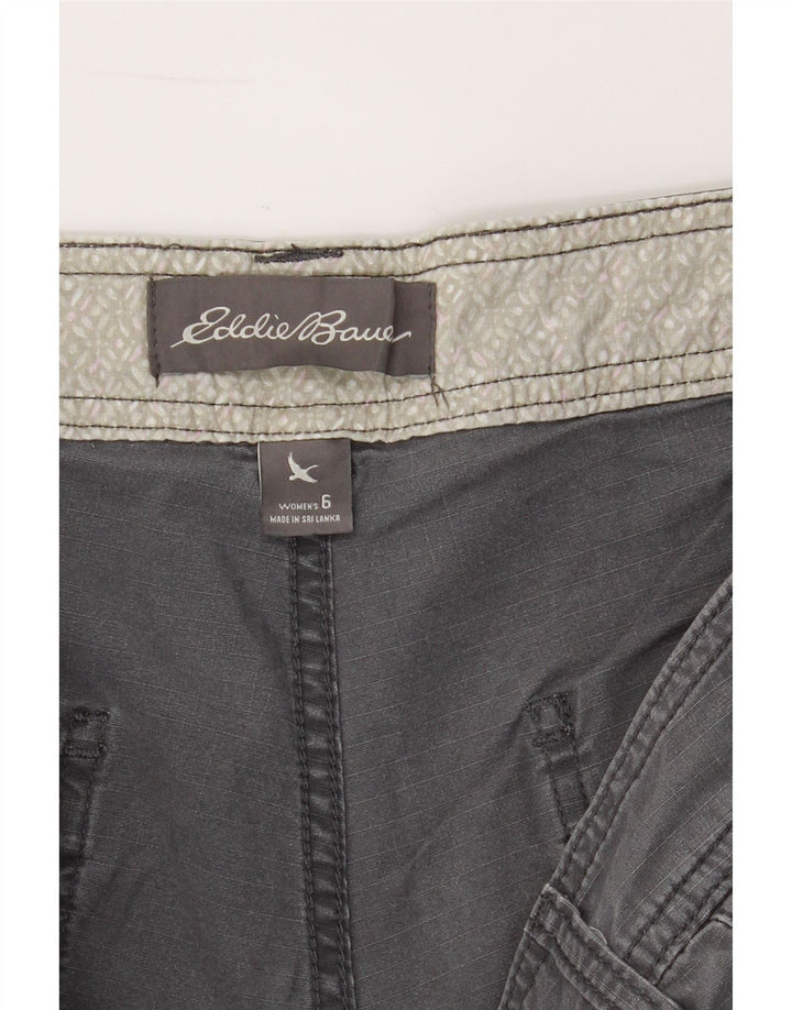 EDDIE BAUER Womens Capri Cargo Trousers US 6 Medium W30 L23 Grey Cotton Vintage Eddie Bauer and Second-Hand Eddie Bauer from Messina Hembry 