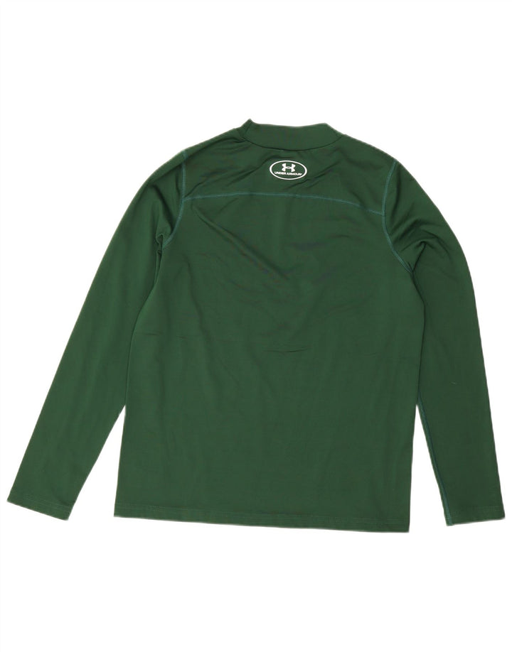 Under Armour Boys Cold Gear Top manga comprida 13-14 anos XL verde poliéster