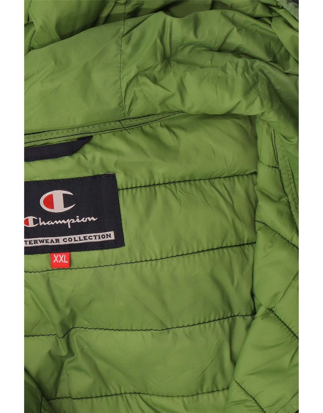 Jaqueta masculina acolchoada com capuz Champion UK 44 2XL azul marinho poliamida