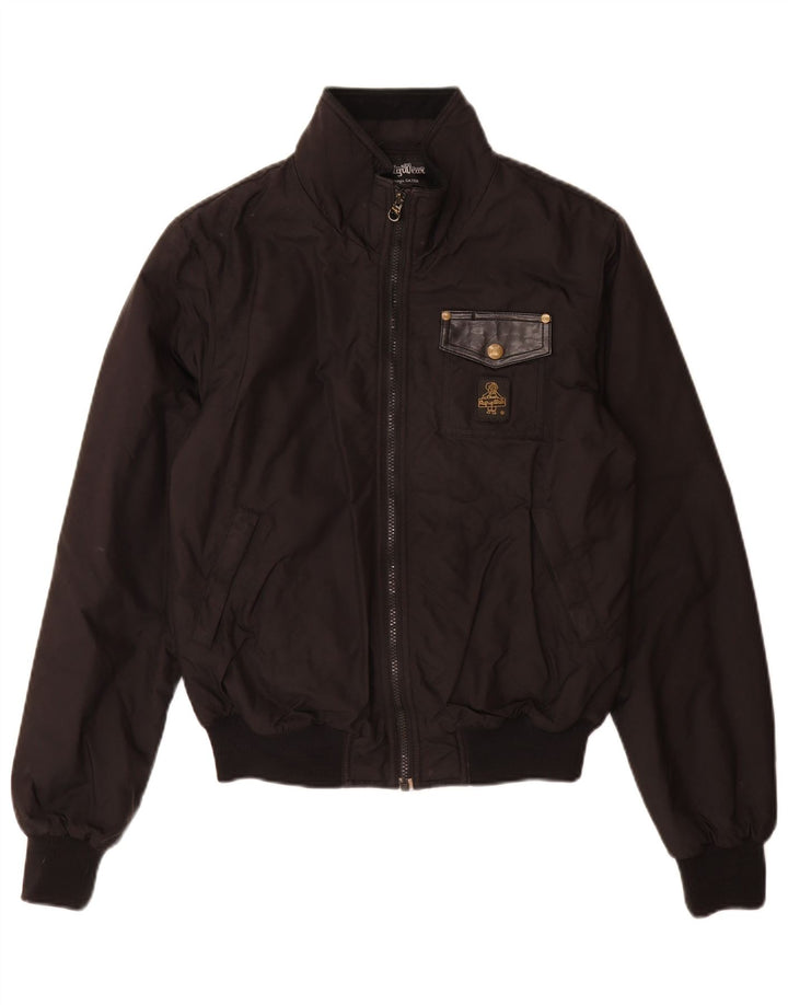 Jaqueta bomber masculina Refrigiwear 13-14 anos grande poliamida preta