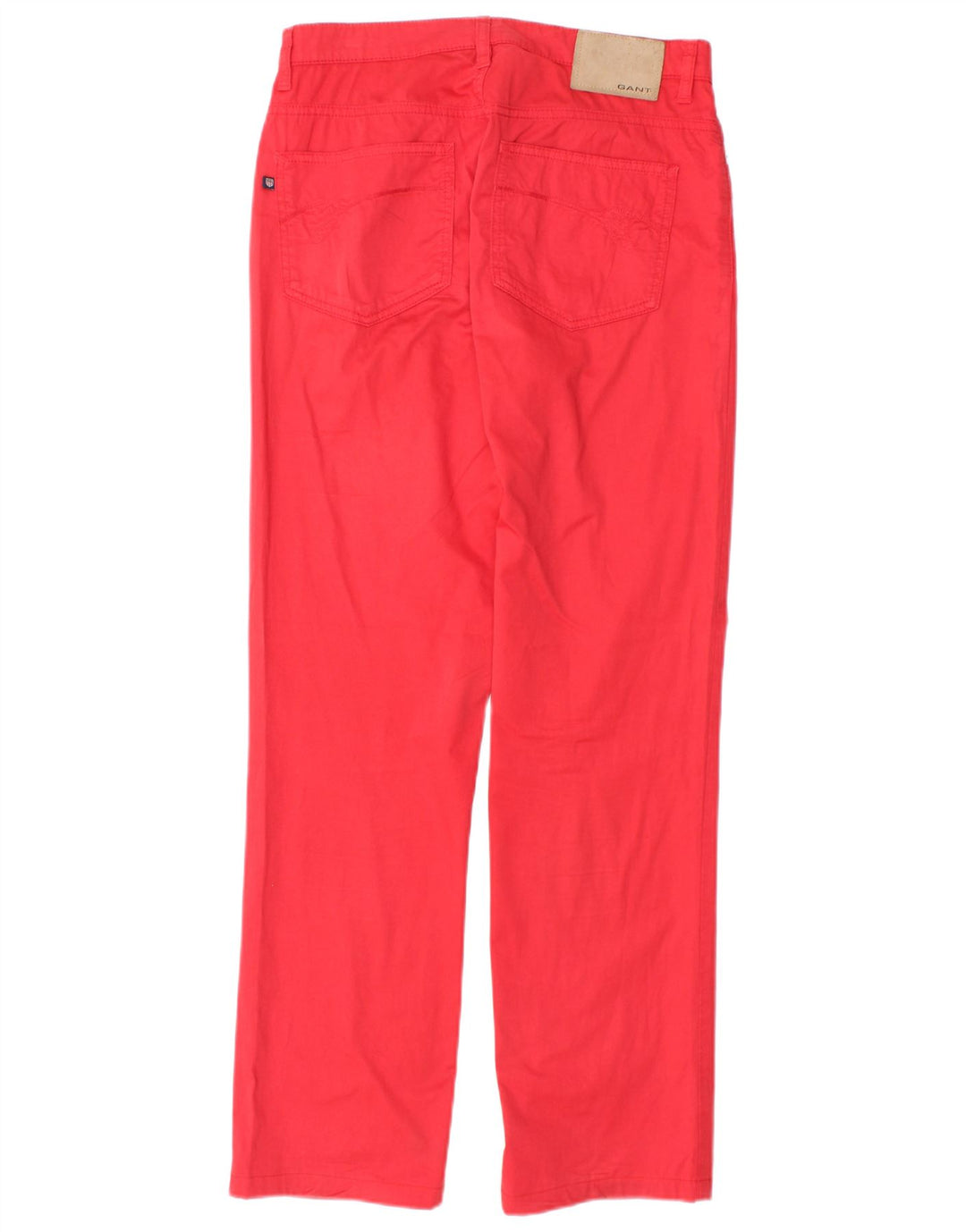 GANT Calça feminina Carol Regular Fit reta casual W28 L29 algodão vermelho