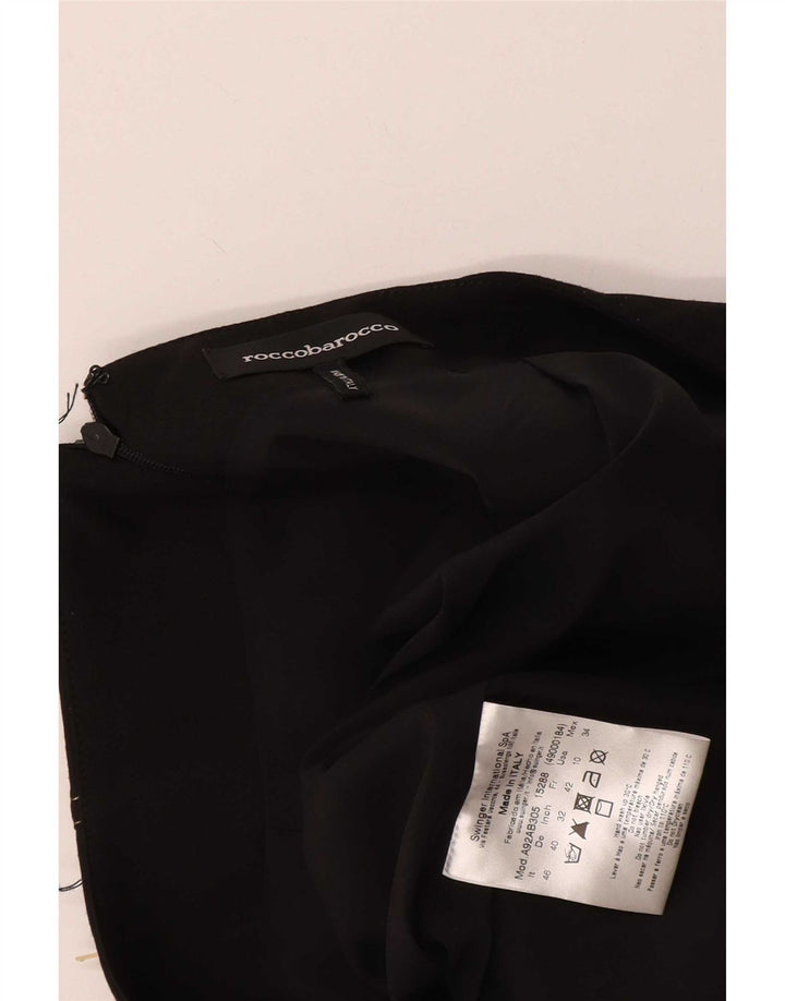 Saia lápis feminina Roccobarocco IT 46 grande W34 poliéster preto
