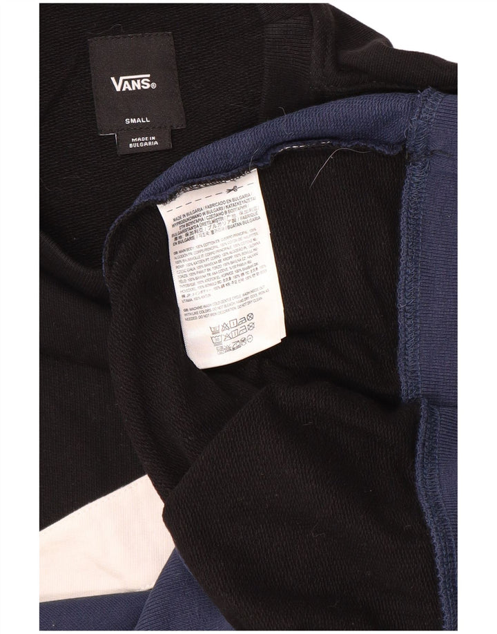 Vans moletom masculino jumper pequeno preto colorblock algodão