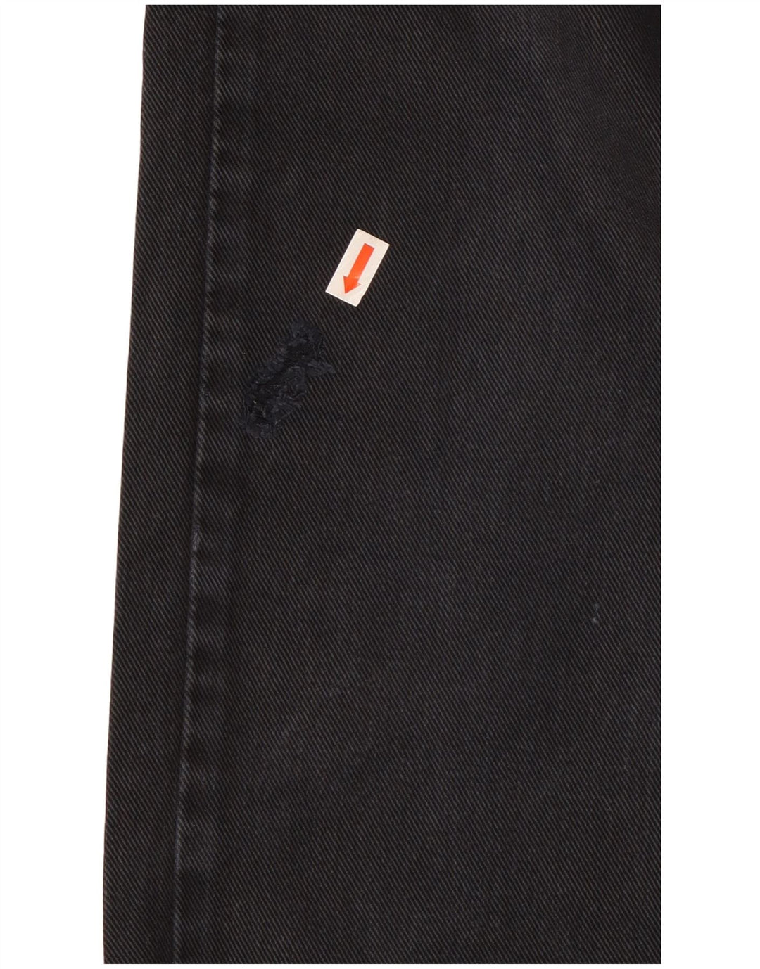 UNIFORME Jeans retos femininos W28 L29 algodão preto