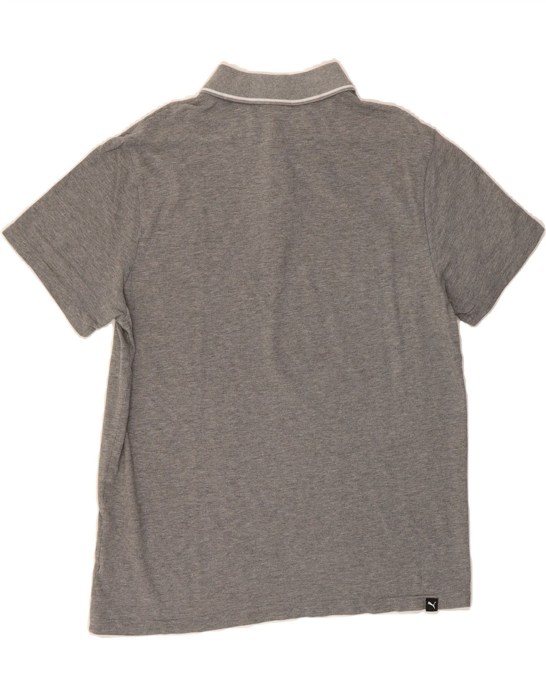 PUMA Mens Polo Shirt Large Grey Cotton Vintage Puma and Second-Hand Puma from Messina Hembry 