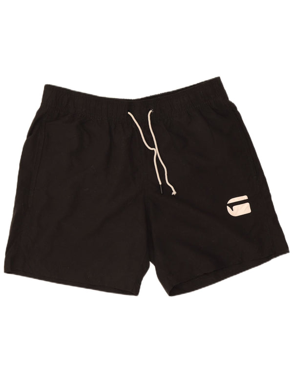 Shorts de natação masculino G-Star poliéster preto médio