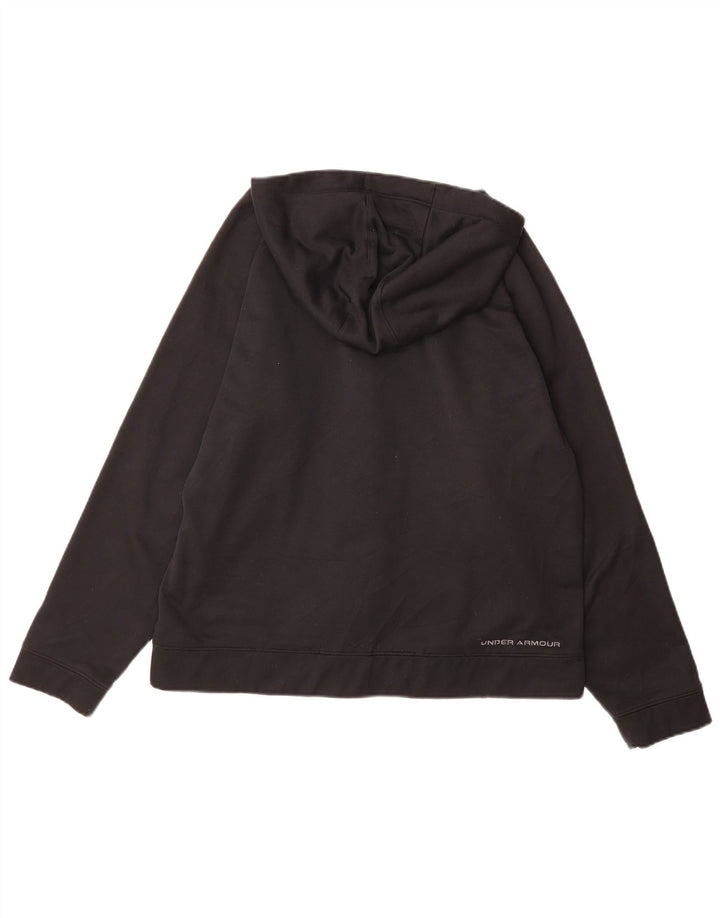 Suéter masculino com capuz e zíper UNDER ARMOUR poliéster preto médio