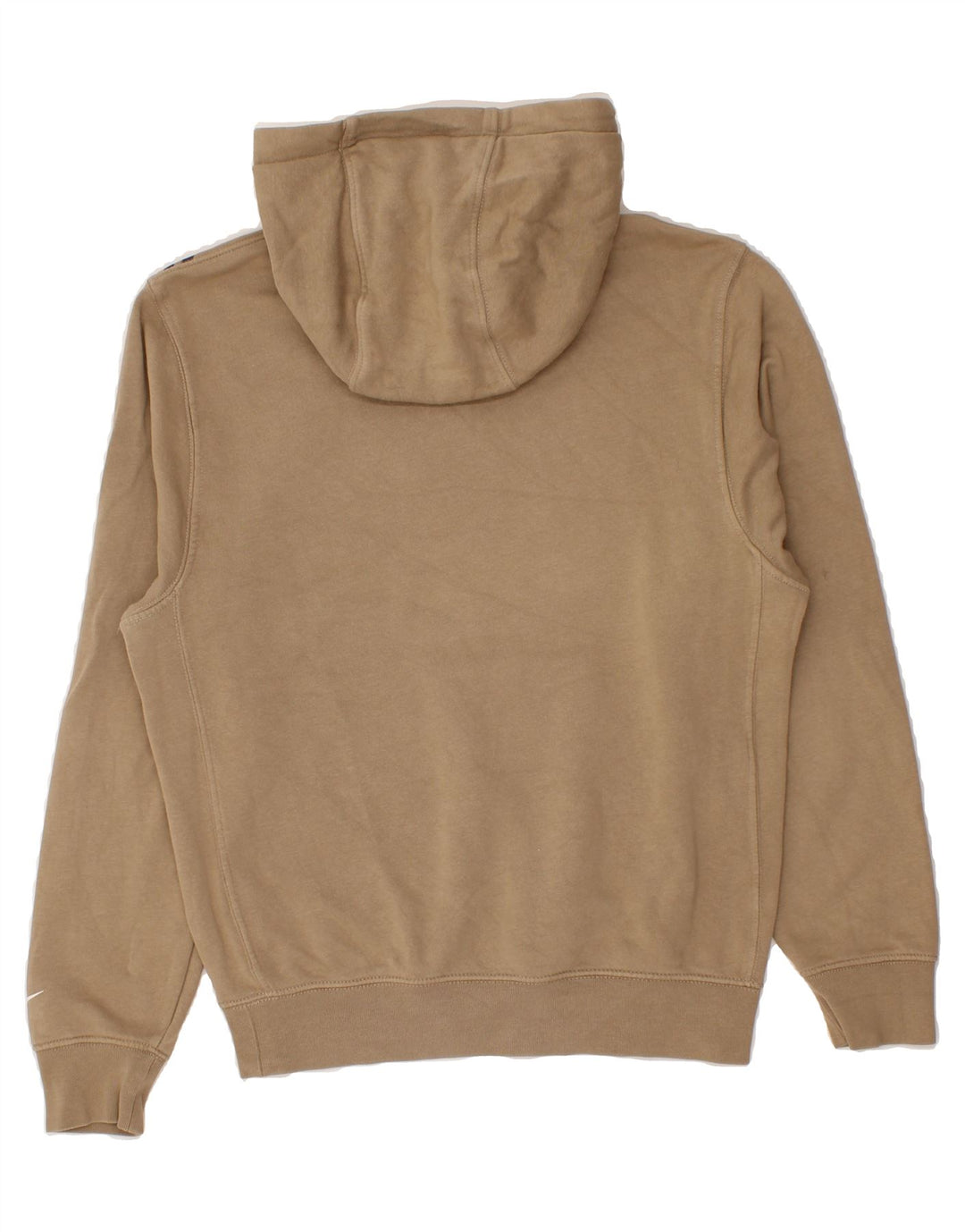 NIKE Mens Graphic Hoodie Jumper XS Beige Cotton Vintage Nike and Second-Hand Nike from Messina Hembry 