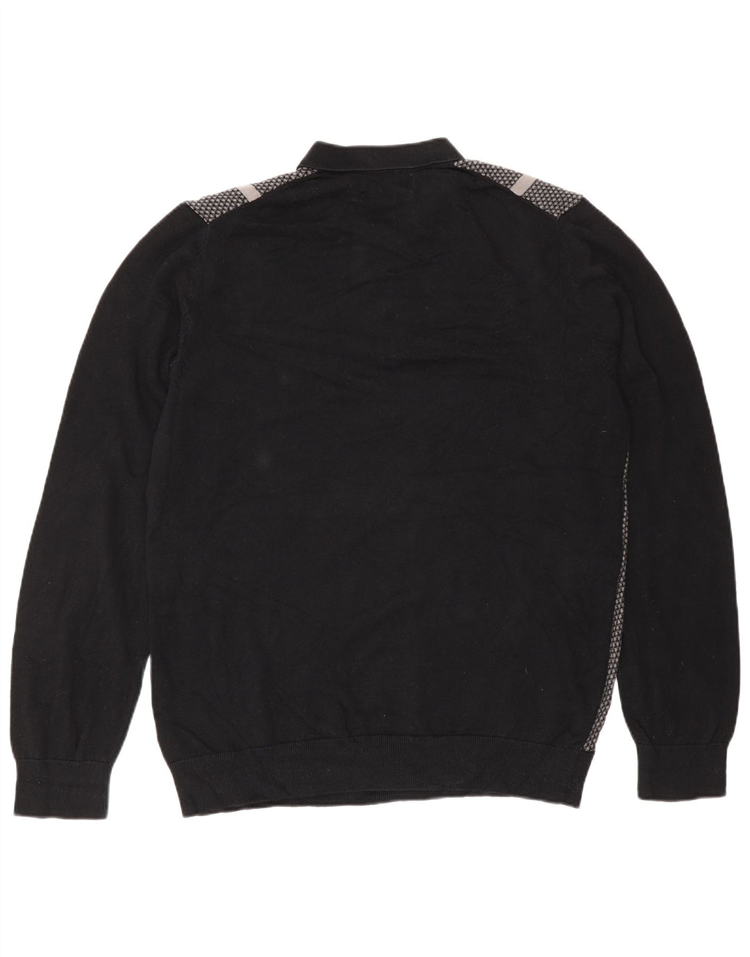 Suéter masculino Marks & Spencer Autograph Polo com gola grande preto