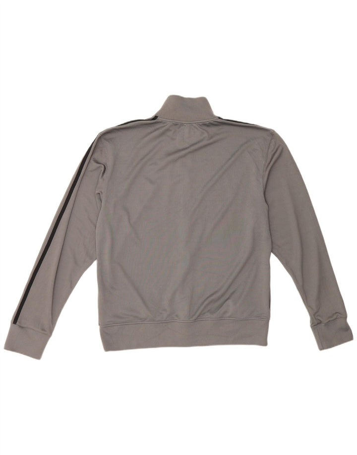 Jaqueta masculina New Balance de poliéster cinza grande