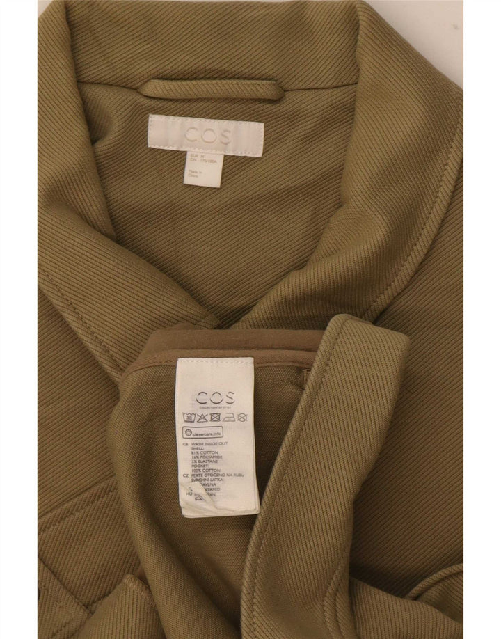 Jaqueta bomber masculina Cos UK 38 algodão cáqui médio