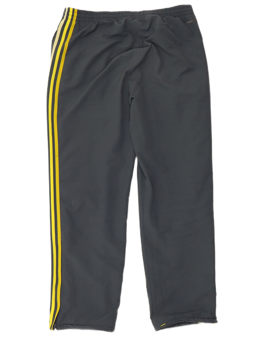 Calça de treino masculina Adidas Climalite grande poliéster cinza