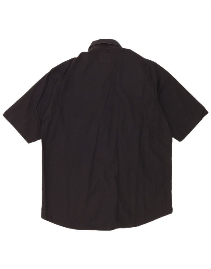 Camisa masculina de manga curta Rifle grande algodão preto