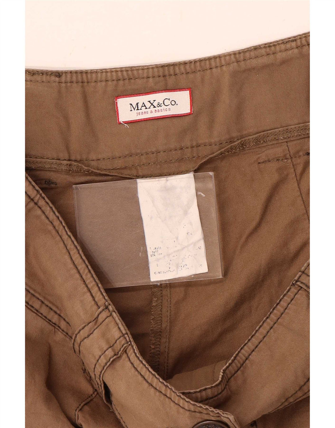 Max&Co. Bermuda Feminina W30 Médio Marrom