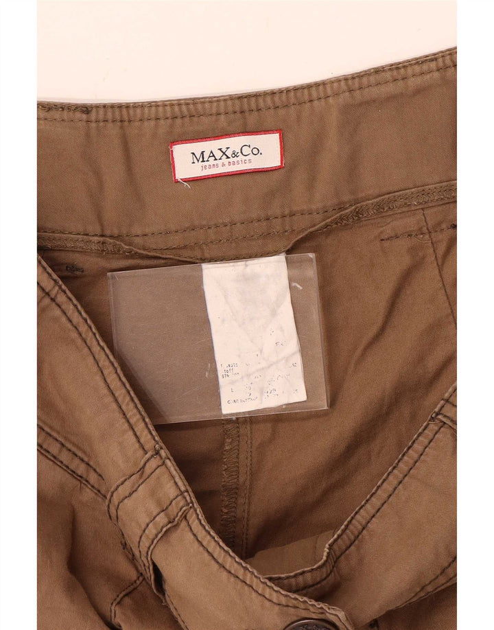 Max&Co. Bermuda Feminina W30 Médio Marrom