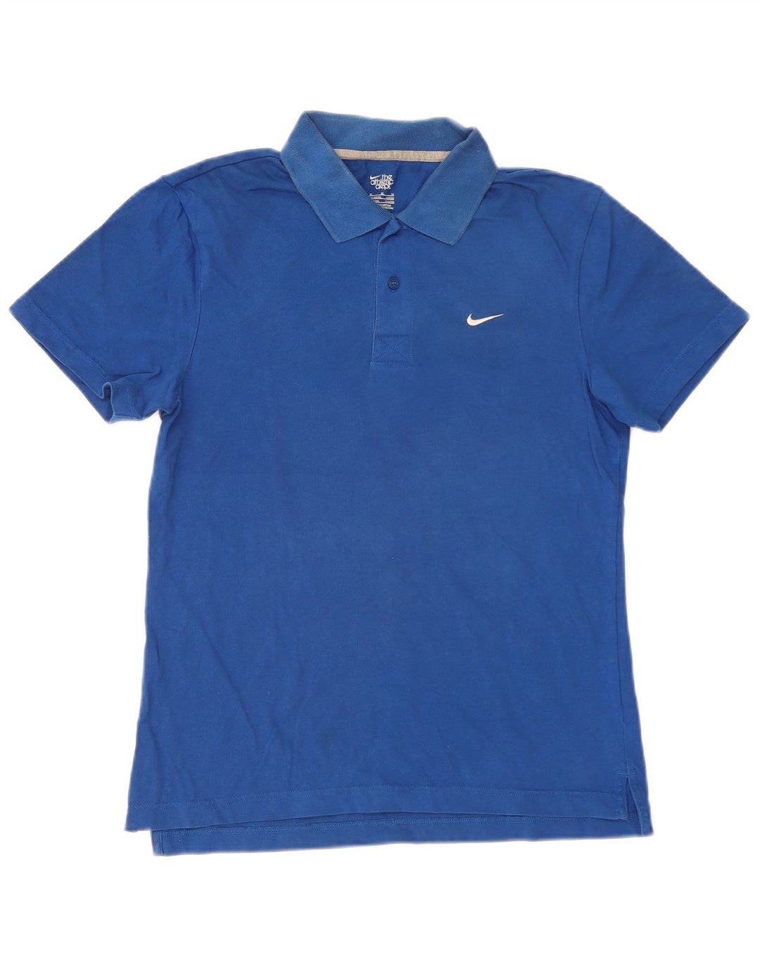 Camisa polo masculina Nike UK 38/40 algodão azul médio