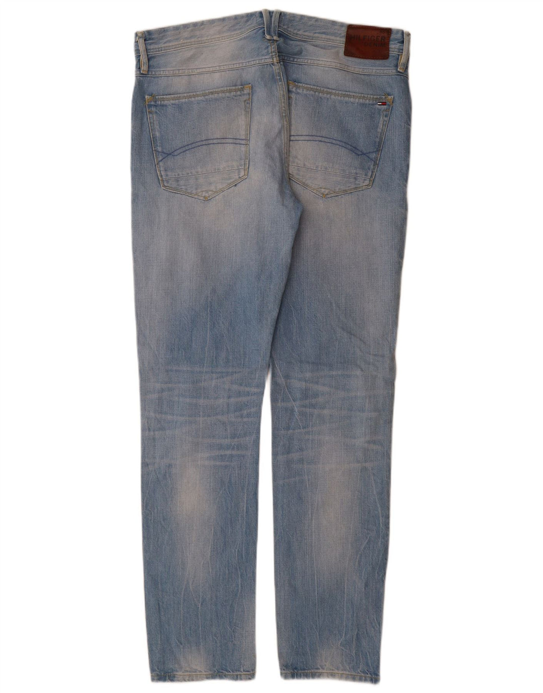 Tommy Hilfiger Masculino Slim Jeans W36 L34 Azul Algodão